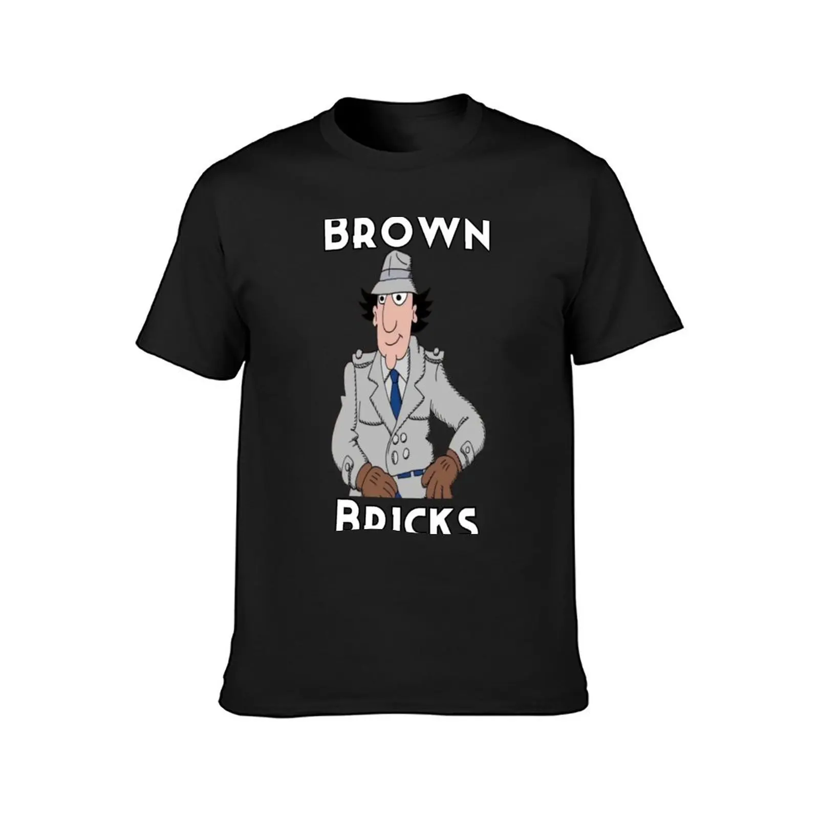 Inspector Gadget - Brown Bricks in Minecrap T-Shirt tops cute tops quick drying heavy weight t shirts for men