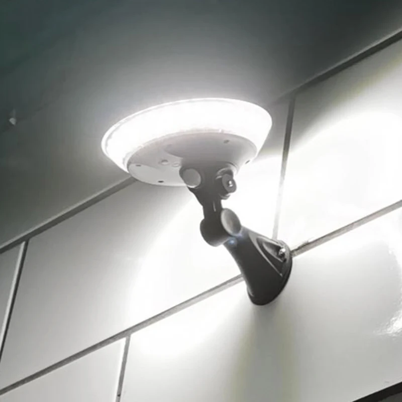 

360 Degree Luminous Outdoor Solar Wall Light UFO Solar Powered Gate PIR Sensing Garden Lamp Courtyard Induction Street Lamp
