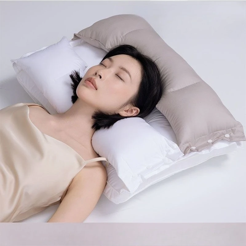 Zoned Comfortable Neck Pillow Core, Deep Sleep Pillow Household Single Pillow, Suitable for All Kinds of Sleeping Positions