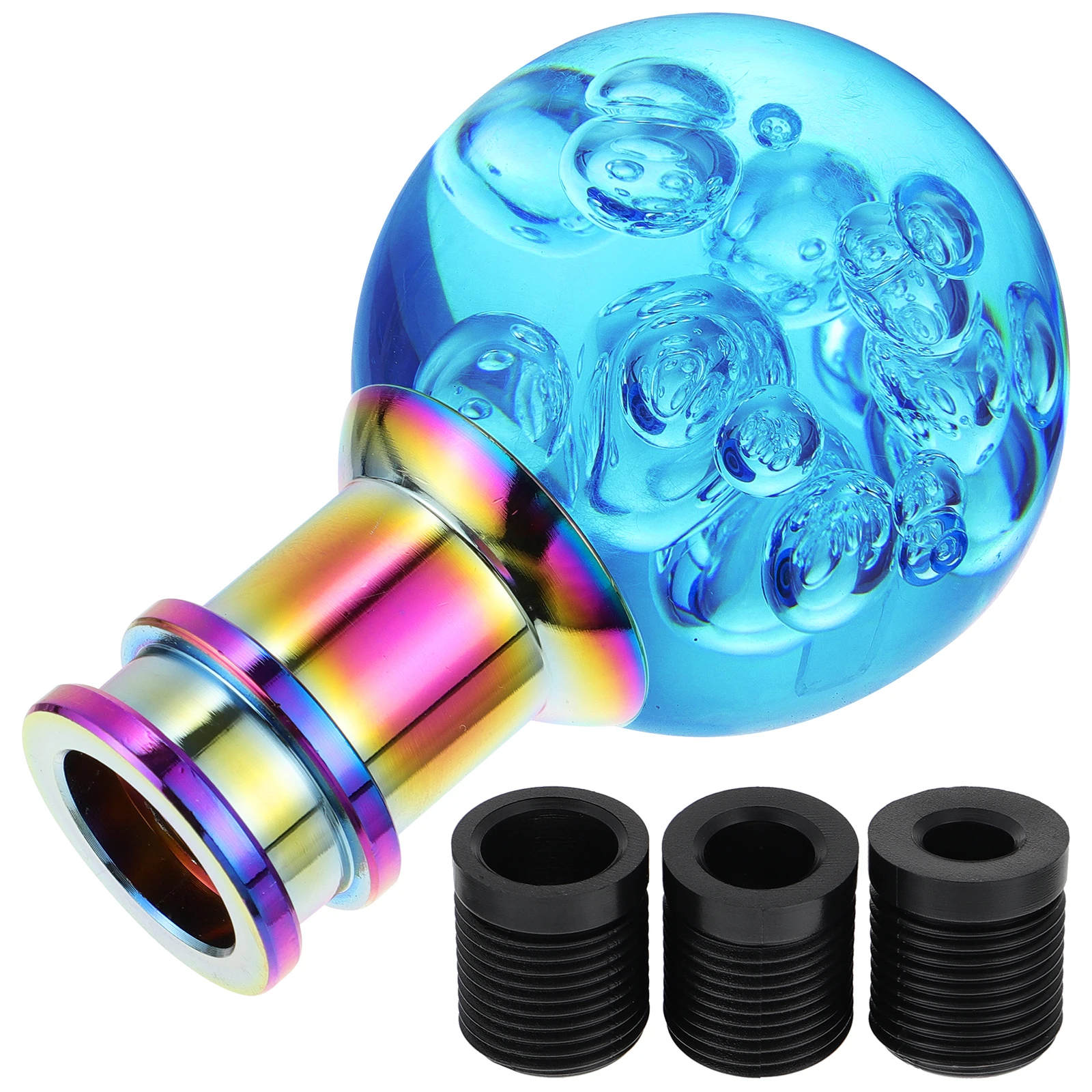 

1 set Acrylic Gear Round Head Transparent Car Decor Crystal Bubbles Suitable Most Car Knob Vehicles Easy Install Remove