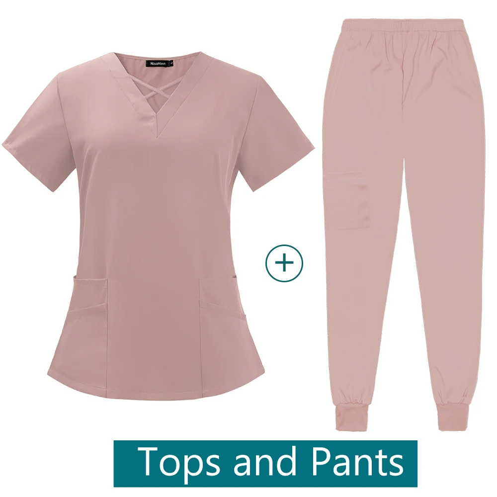 Viaoli Vrouwen Scrub Hoge-Kwaliteit Medische Uniform Accessoires Operatiekamer Chirurgische Kleding Tandheelkundige Kliniek Doctor Scrubs Pak