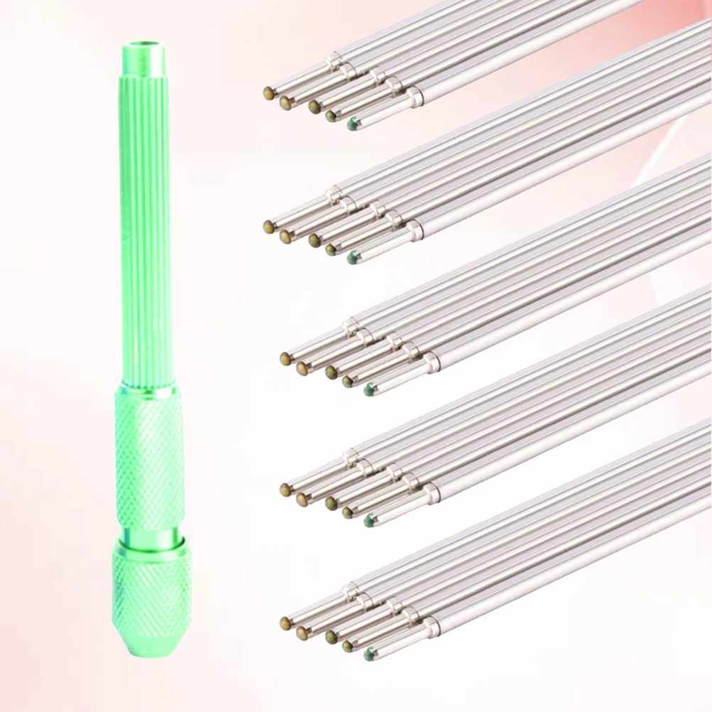 

20Pcs Skin Pen Doodler Tattooing Skin Marker Pen Cores Supplies(Green Pen Holder Purple Pen Refill)