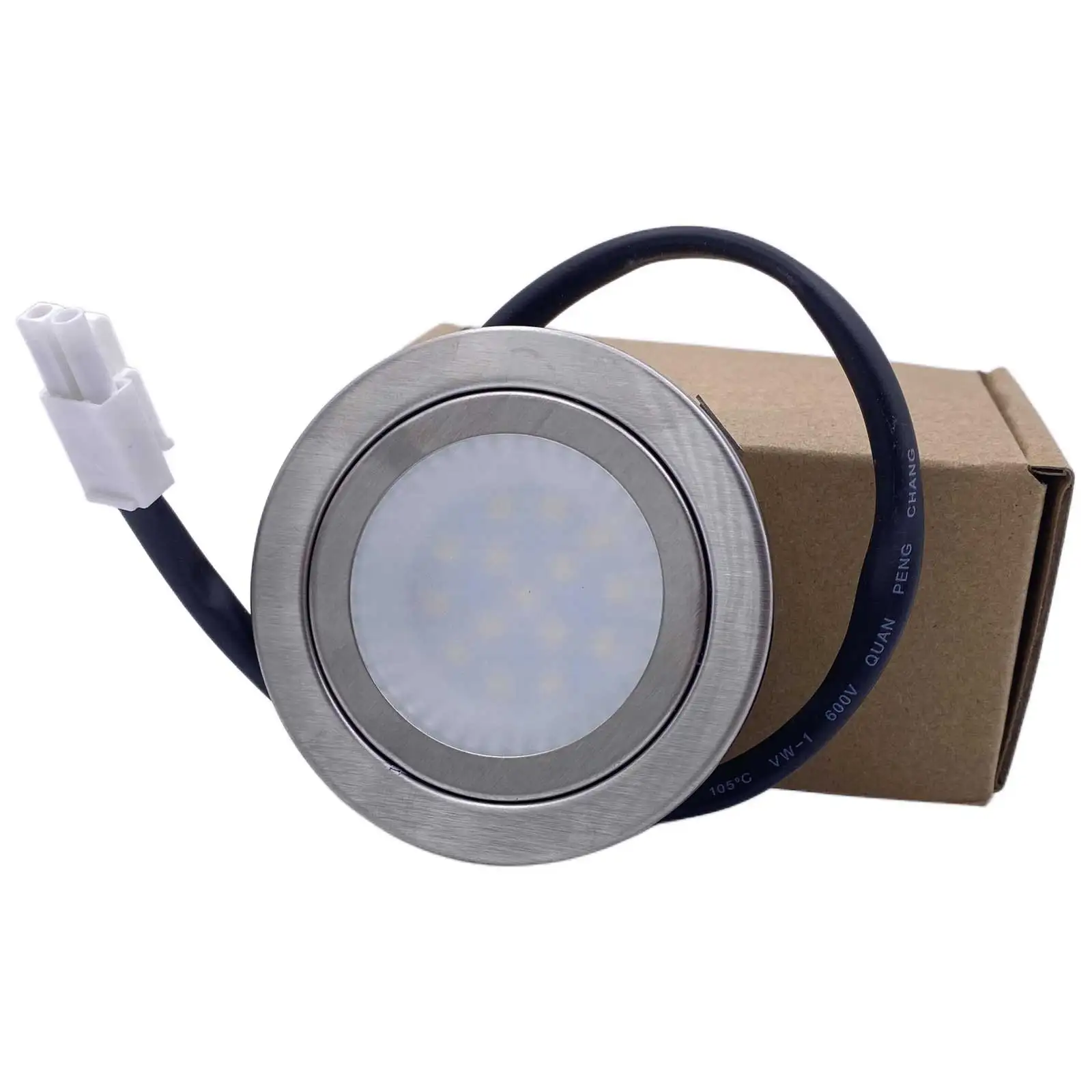 2-Piece Range Hood Bulb Light 1.5W LED 68mm 12V DC for Kitchen Hood Smoke Ventilator Lamp Equivalent 20W Old Light