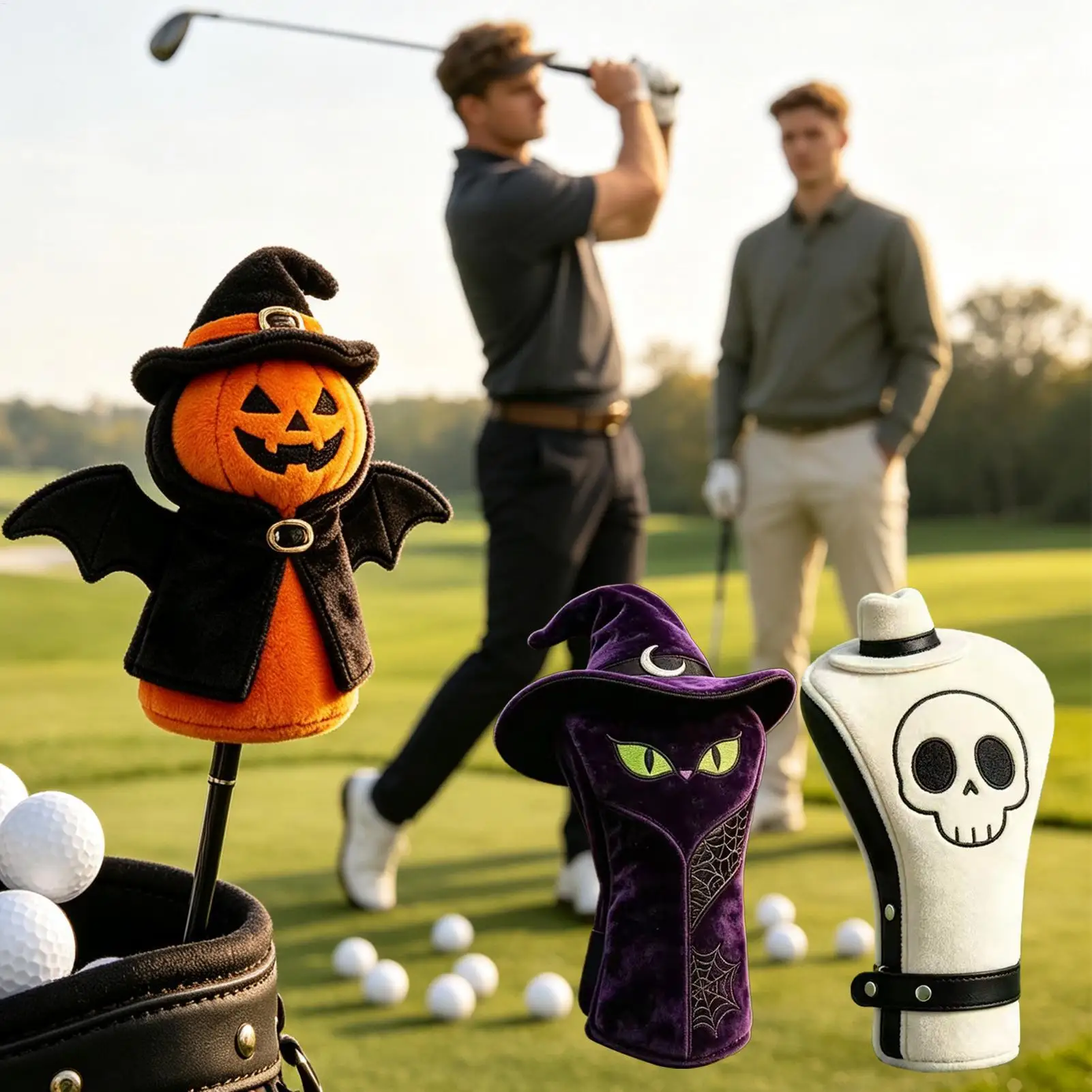 housses-de-clubs-de-golf-amusantes-en-peluche-motifs-citrouille-d'halloween-chat-crane-protecteurs-de-tete-de-driver-pour-femmes-hommes-et-golfeurs-noel