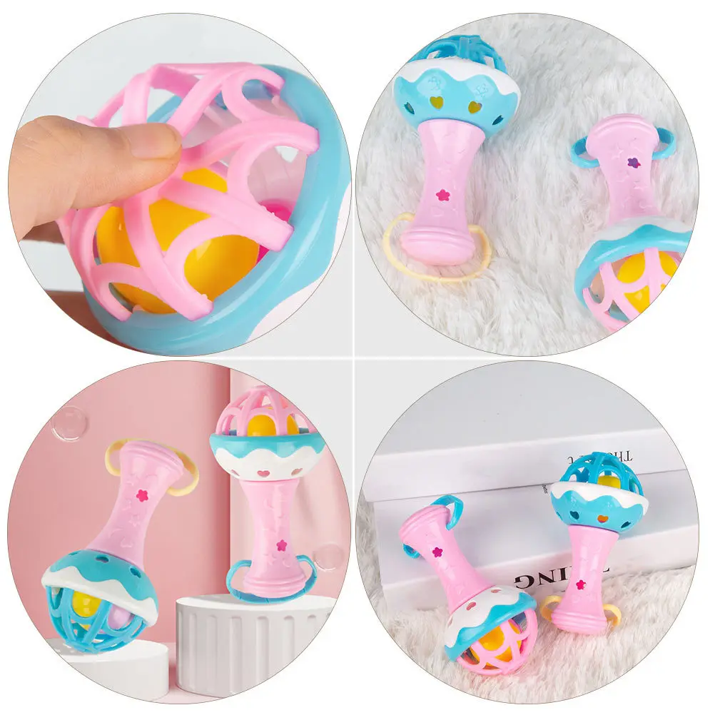 Cloche à main pour bébé, 3 pièces, hochets, cloches à main pour bébé, Instruments de musique, éducation précoce, développement sonore, Coordination