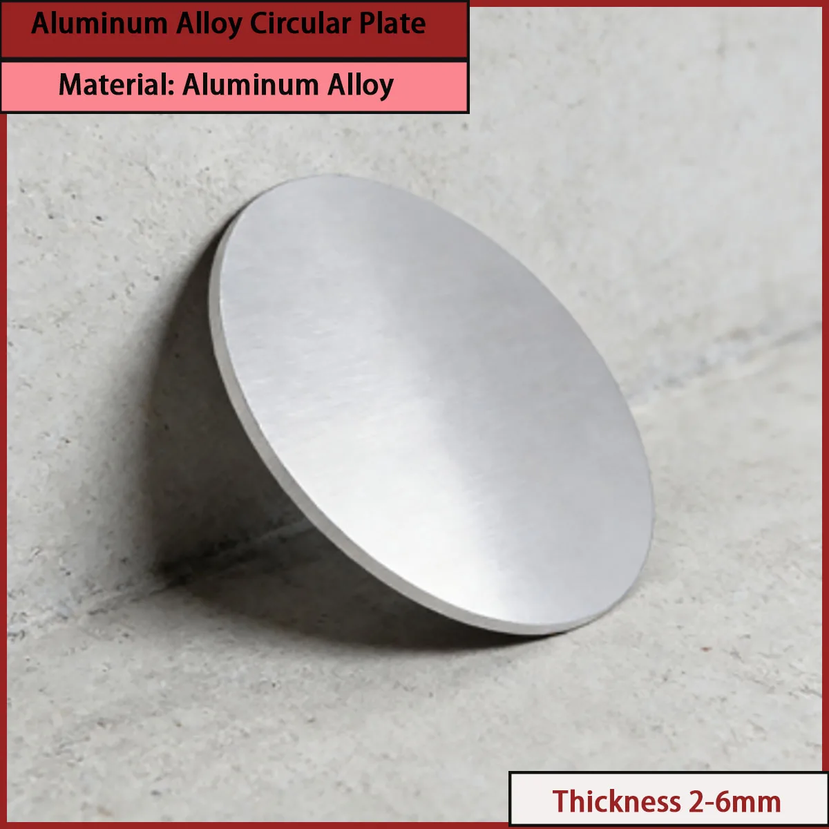 

Aluminum alloy circular plate with a thickness 2-6mm is used for electronic appliances,mechanical manufacturing,decoration,etc