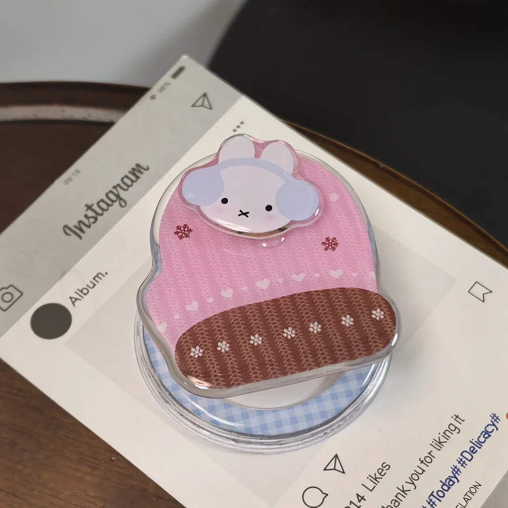 Miffy Rabbit Niedlicher Cartoon für Magsafe Magnetischer Telefonhalter Griptok Grip Tok Ständer für iPhone Samsung Faltbarer kabelloser Ladehalter – Detail 8