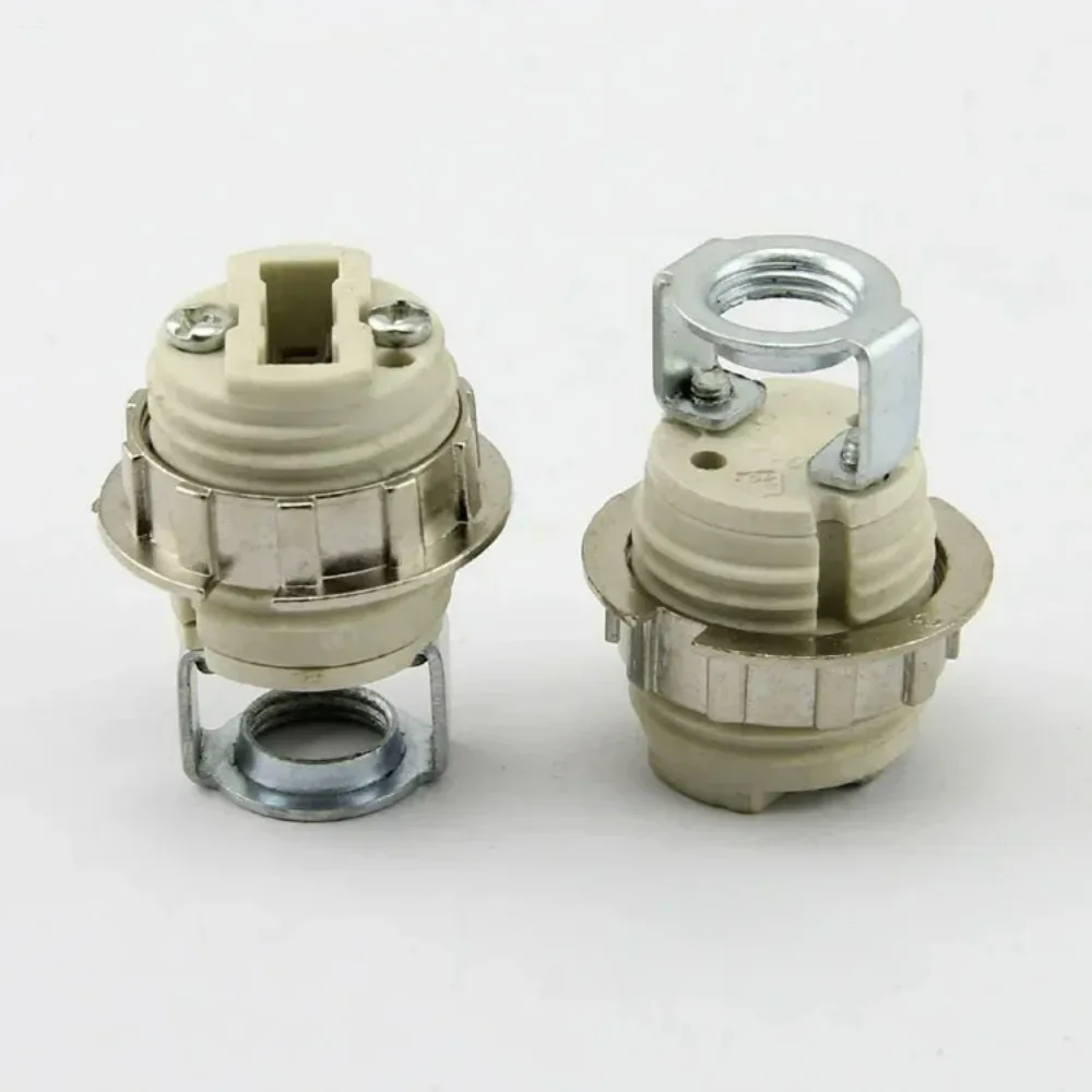4pcs G9 Lamp Socket G9 Lamp Holder 110-240V Ceramic Socket G9 Type Halogen Lamp Holder Lighting Accessories Iron Screw Nuts