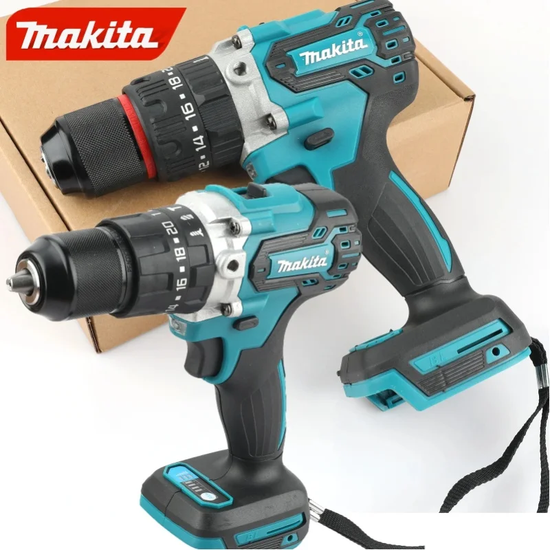 Makita Akku 100% Original DDF487 Kabelloser Elektroschrauber 18V Bürstenloser Motor Schlagschrauber Wiederaufladbares Elektrowerkzeug