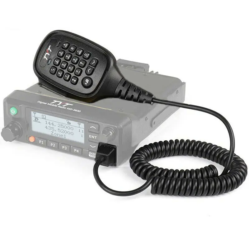 10 peças original ip54 à prova d'água microfone alto-falante microfone para rádio móvel de carro tyt MD-9600