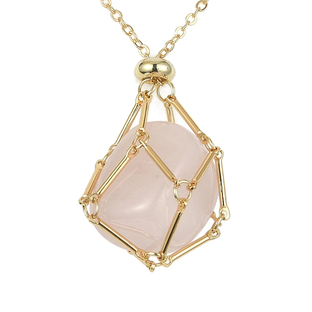 PandaHall 6 Stück 2-farbige Messing-Gliederketten für Makramee-Beutel, Platin & Gold, je 3 Stück pro Farbe für Anhänger-Halsketten und Schmuck – Detail 10
