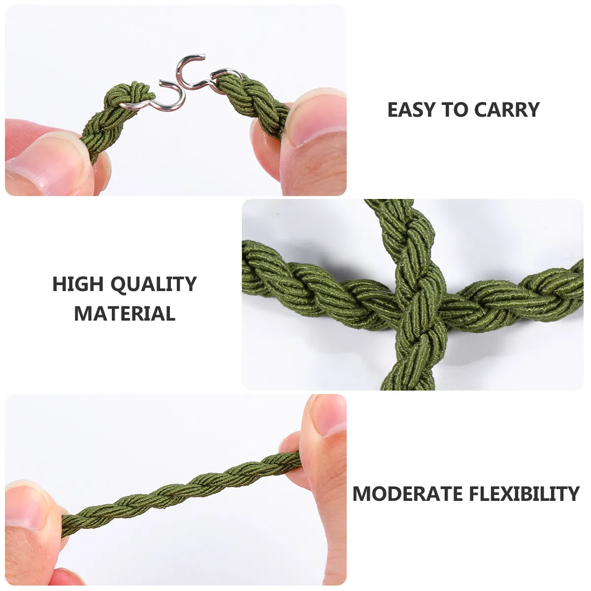 

6Pcs Outdoor Camping Leggings Rope Belt Elastic Rubber Band Tight Pants Strap Keep Sand Dirt Bugs Out Hiking Gear