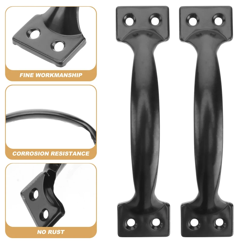 Black Handle Retro Drawer Handle Cabinet Workshop Drawer Cabinet Knob Hardware Furniture Accessories Home Decor Cabinet Handle