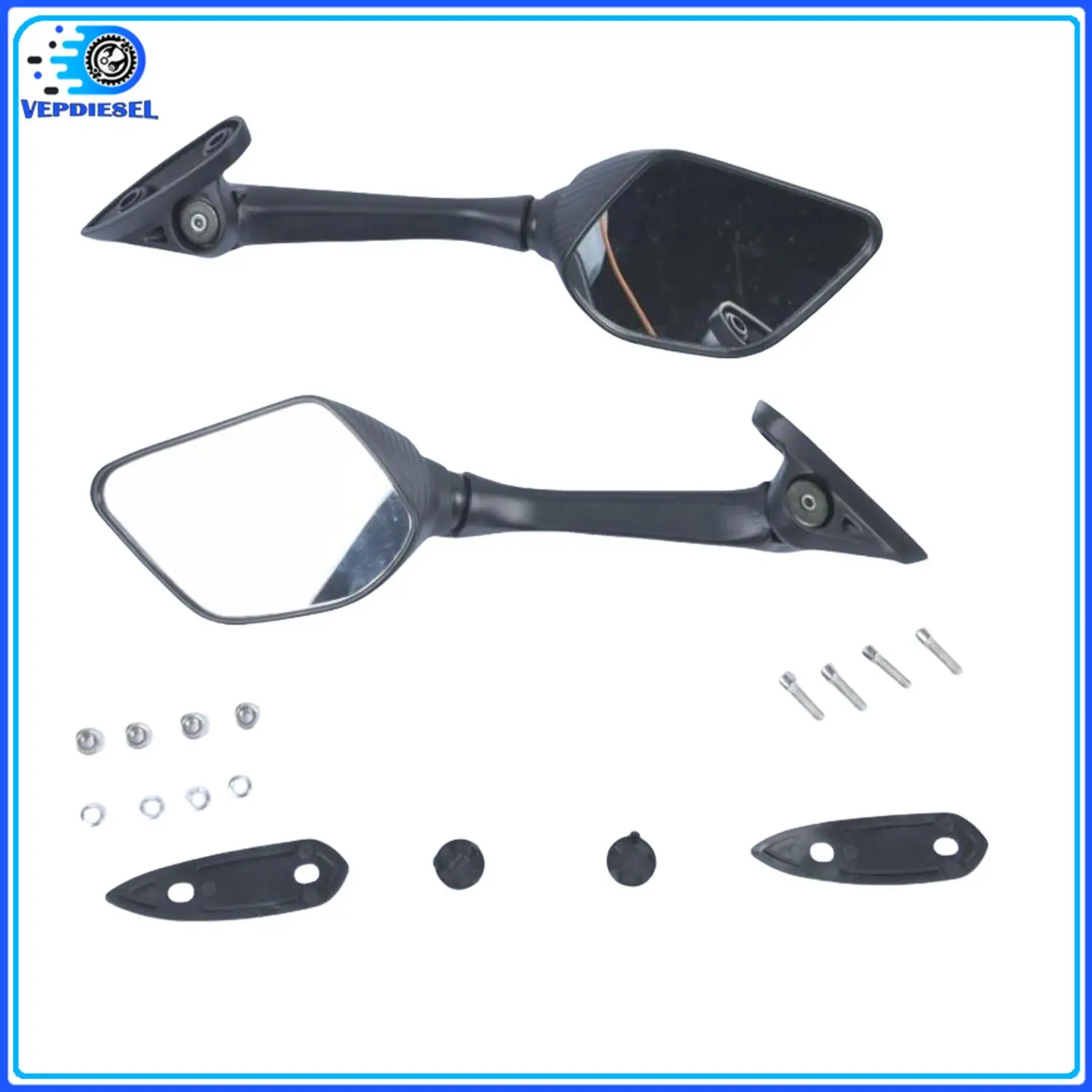 

2 шт. новые зеркала мотоцикла для Italika RT200 2020-2022 RT200 Gp 2017-2019 RT250 автозапчасти