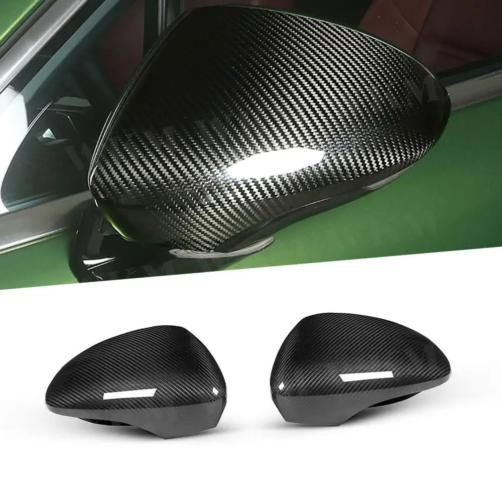 Rearview Mirror Cover Door Side Trim Shell Covers For Porsche Panamera 971 2017-2021 Dry Carbon Fiber Material