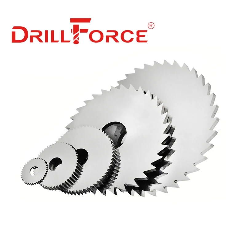 Drillforce Tungsten Steel Milling Saw Blade Dia 40-80mm 72 Teeth Solid Carbide Circular Cutter Industrial CNC Tools