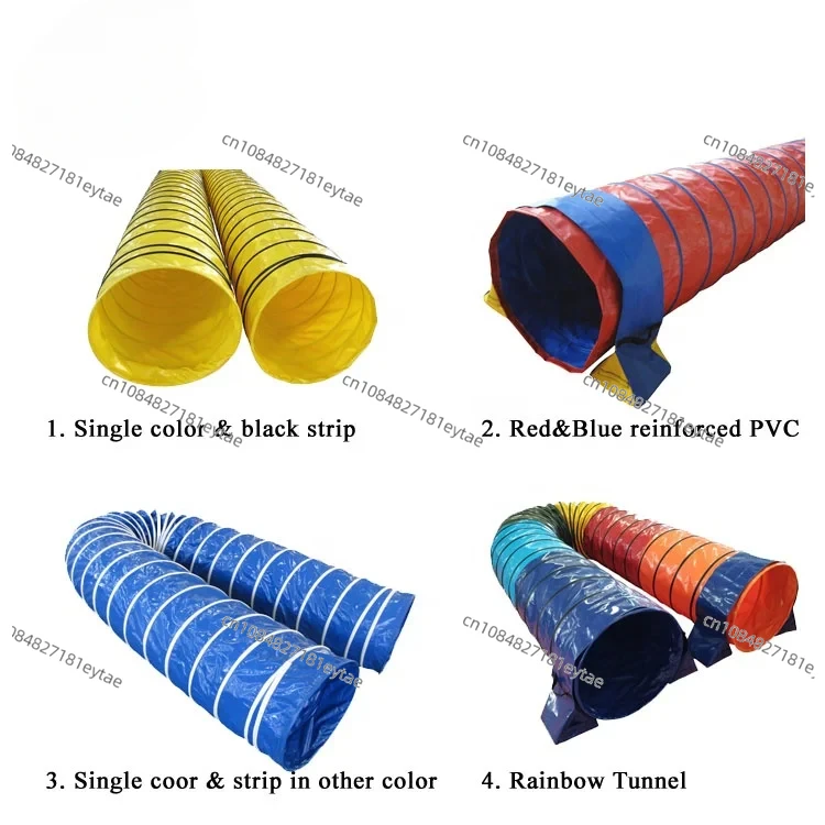 Reinforced PVC Heavy Duty Dog Training Tube Dog Training Agility Tunnel Equipment