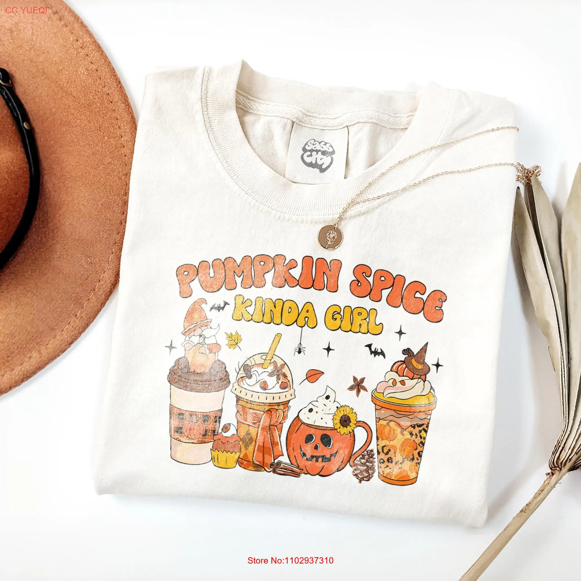 Pumpkin Spice Kinda Girl Spooky Season Halloween T Shirt Boo Creepy Funny long or short sleeves Pumpkin Spice Kinda Girl Spooky Season Halloween T Shirt Boo Creepy Funny long or short sleeves