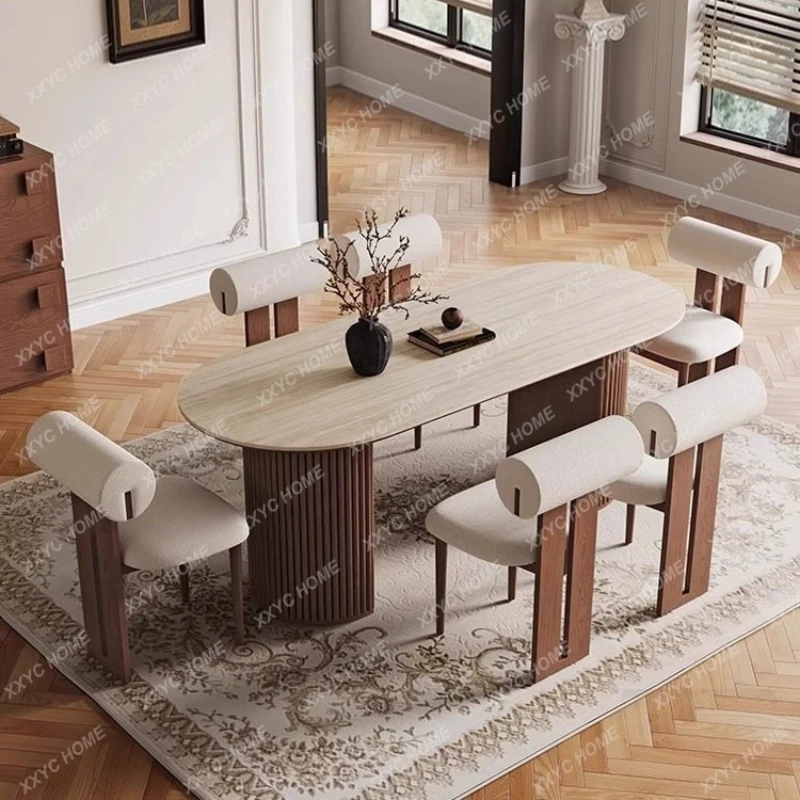 

Q Retro style slate dining table home rectangular dining table ideas