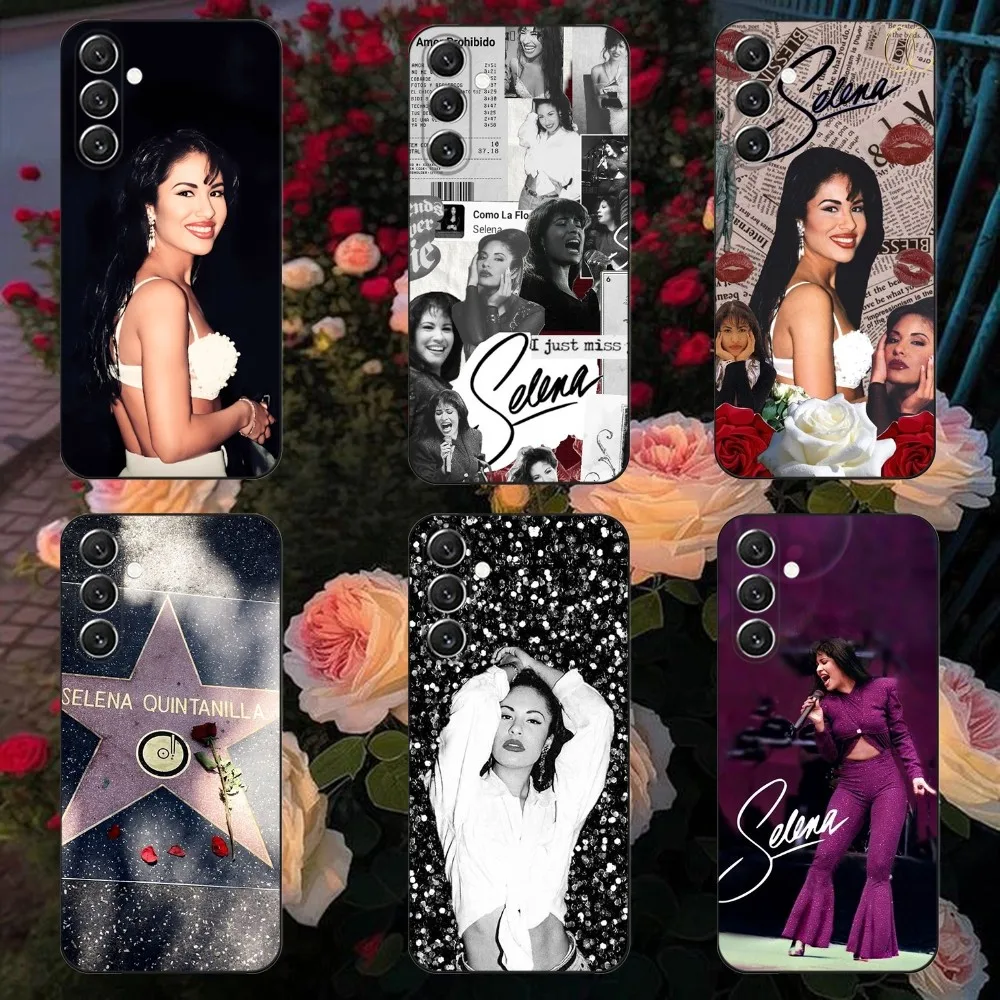 

Selena Quintanilla 90S Singer Phone Case For Samsung Galaxy A13,A21s,A22,A31,A32,A52,A53,A71,A80,A91 Soft Black Cover