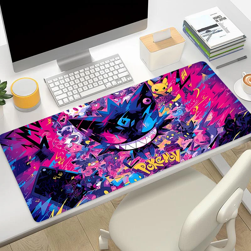 Mouse Pad G-Gengar Gaming Laptops Keyboard Mat Deskmat Pc Accessories Desk Protector Gamer Mats P-Pokémon Anime Mousepads carpet