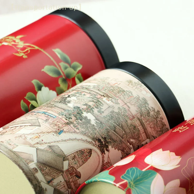 فارغة القصدير براد شاي صندوق شاي تخزين منزلي المحمولة براد شاي مختومة وعاء طاولة القهوة لغرفة المعيشة اكسسوارات الديكور