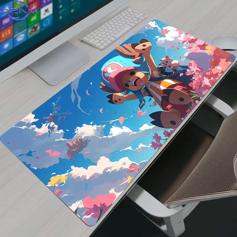 Large Mouse Pad Office Computer One Piece Tony Tony Chopper Desk Mat Table Keyboard Laptop Leather  Accessories Gaming Mousepad