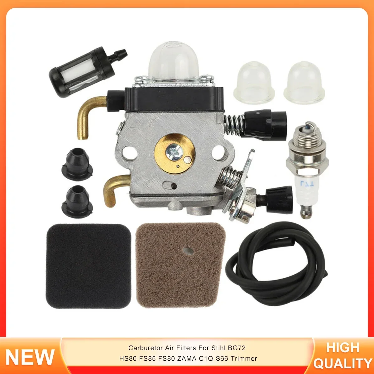 

Carburetor Air Filters For Stihl BG72 HS80 FS85 FS80 ZAMA C1Q-S66 Trimmer