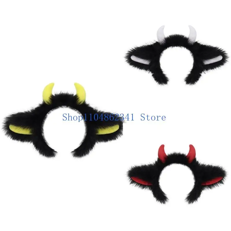 

5asd Cartoon Animal Horn Headpiece Soft Hair Band For Stage Performances Photo Props s Party Hair Accessories