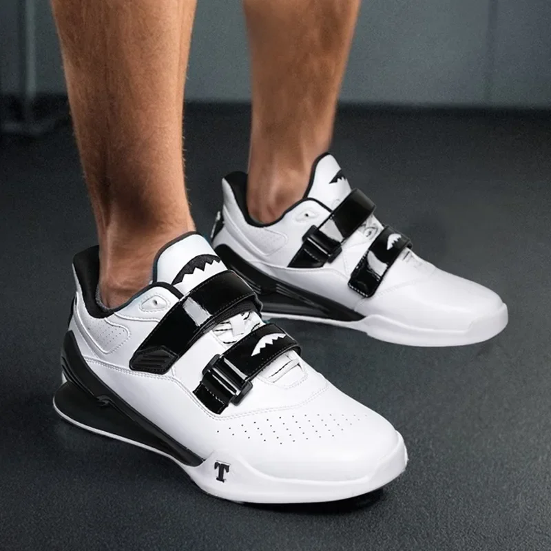 Professional Weightlifting Shoes for Men Women Hoop Loop Design Flat Bottom Suqte Power Training Indoor Sneakers Botas Boxeo