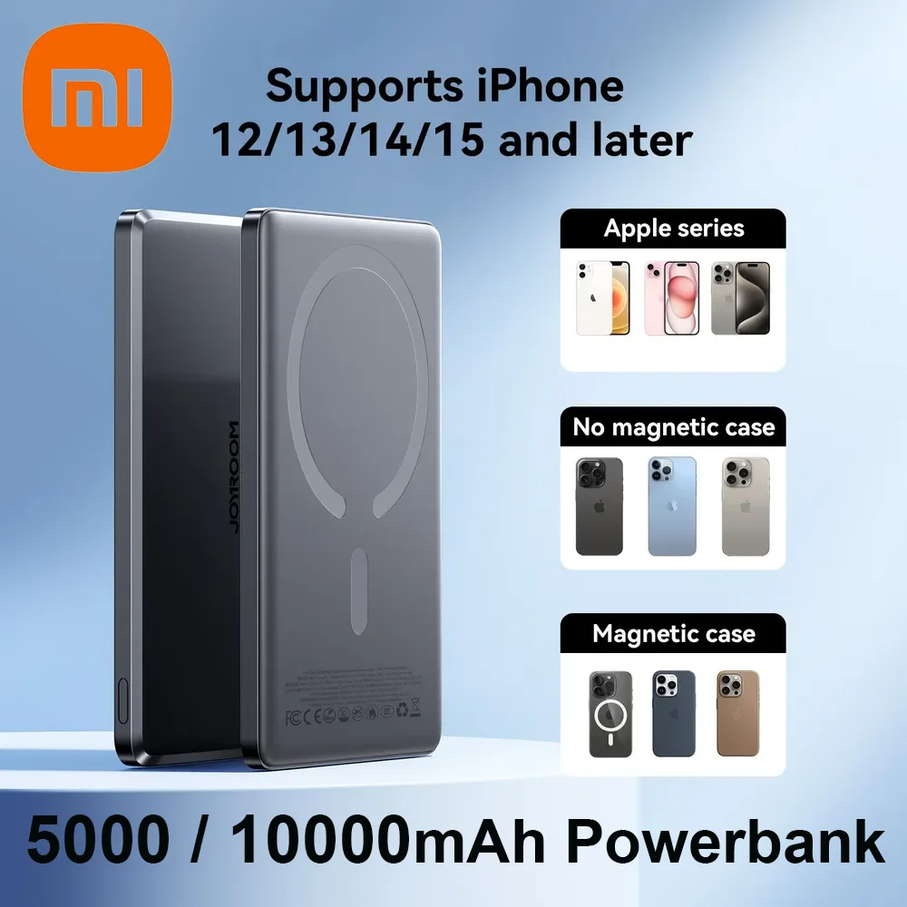 

Portable Powerbank 10000mAh Ultra Slim Magsafe 5000mAh Wireless Portable Charger USB-C Cable PD20W Powerbank for IPhone 16