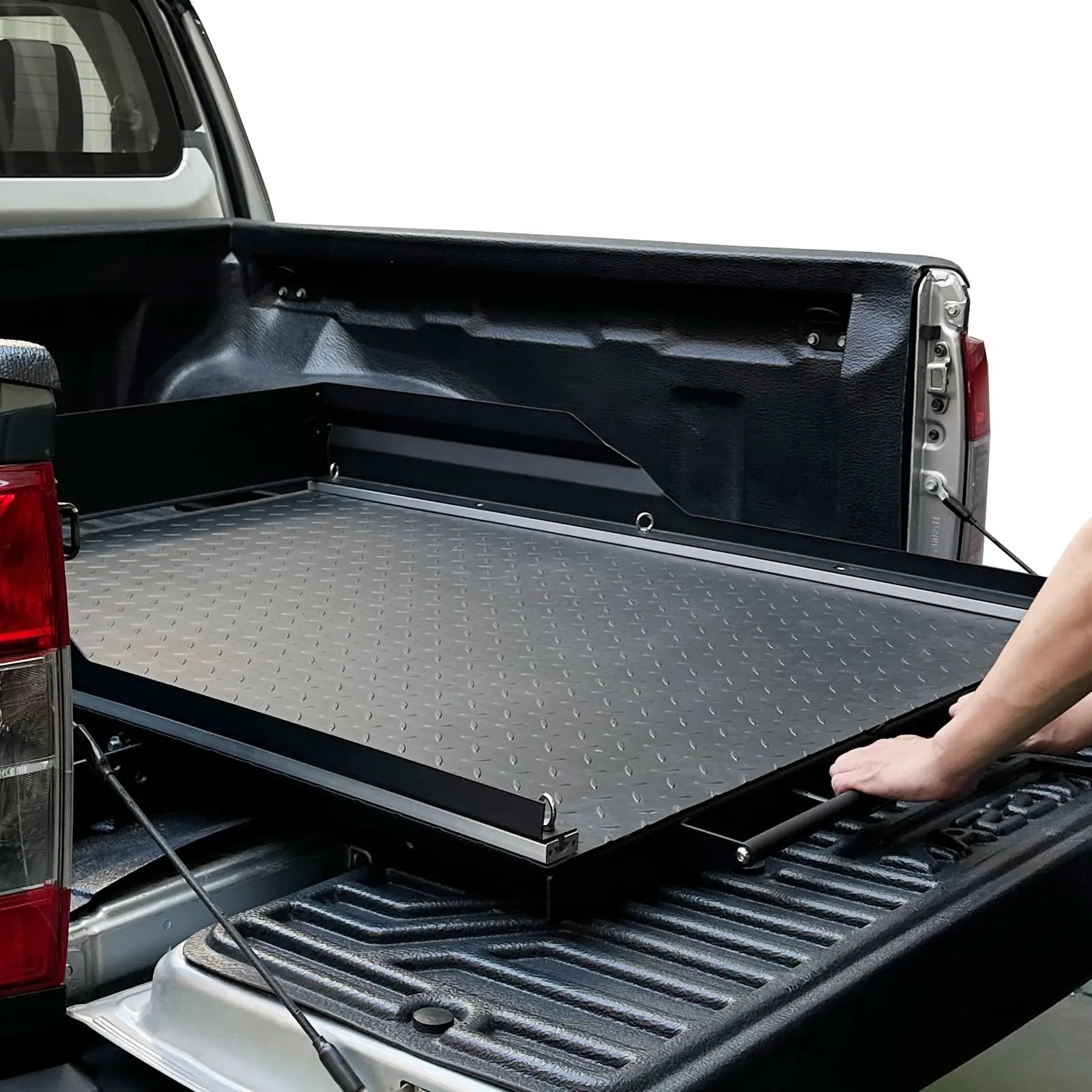 China Kreboc 65''x49'' Pickup Cargo Drawers Slide Tray Truck Bed Slide Dodge Ram Custom Aluminum Truck Bed Slide For Pickup