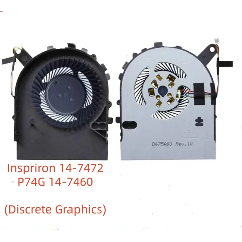 DD New Laptop CPU Cooling Fan For Dell Inspiron 15 7560 7572 14 7460 7472 P61F P74G Vostro 15 5568 V5568 14 5468 V5468