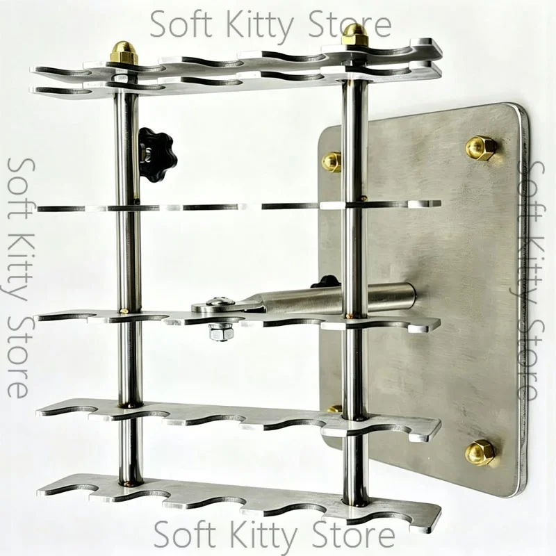 Stainless Steel Glass Rod & Tube Preheating Stand Adjustable Preheating Rack for Lampworking Torch Work