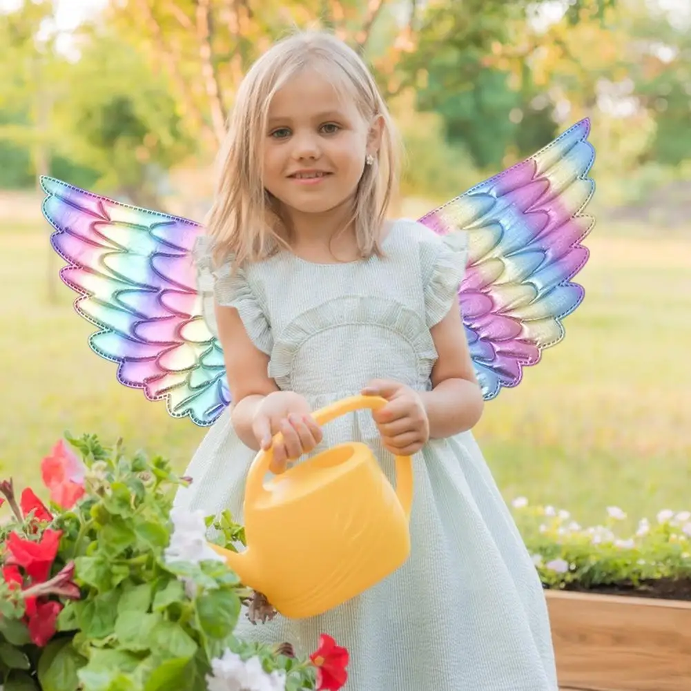 

44*20cm Angel Wings Unisex Costume Accessory Adults And Kids Glittery Wings For Cosplay Prop Halloween Party Stage Performance