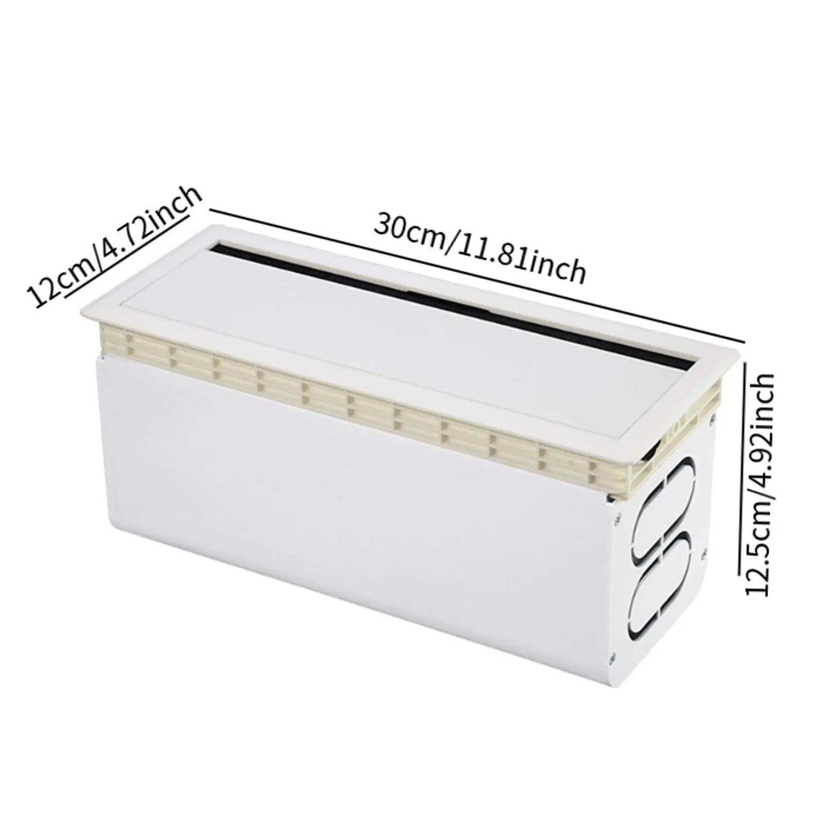 Aluminum Desk Cable Grommet Professional Easy to Use Reusable Practical Cord Hider Box for Desk Living Room Computer Home Office