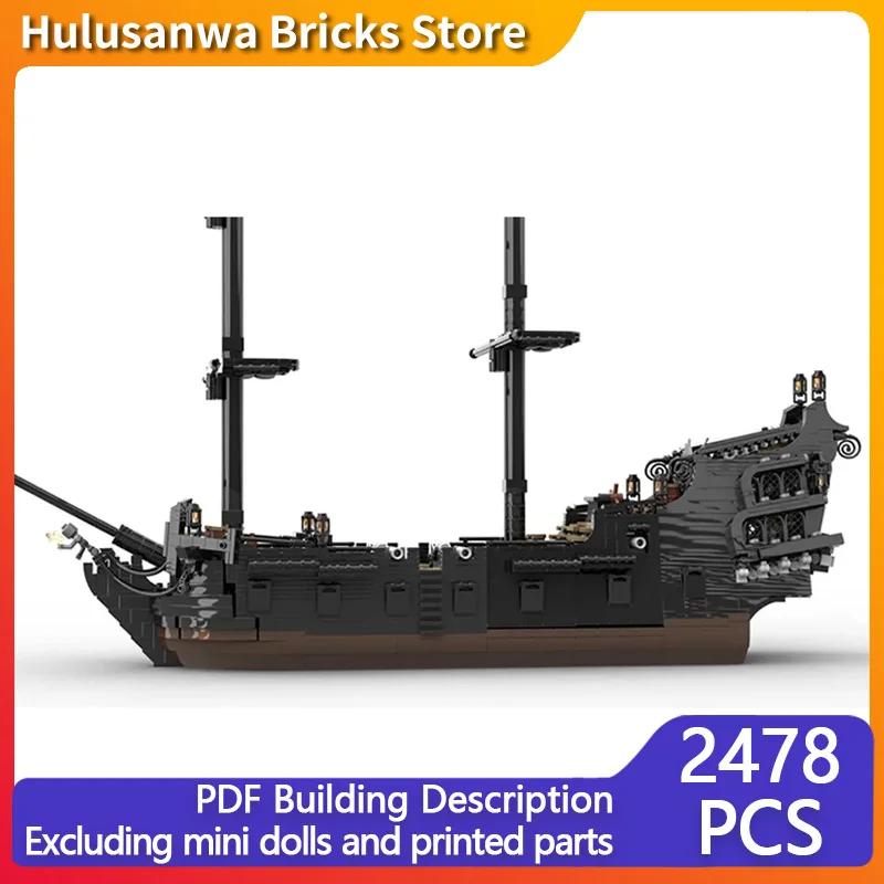 Classic Pirate Ship Model MOC Building Bricks War Equipment  Modular Technology Assemble Children Toys Suit Gifts Holiday