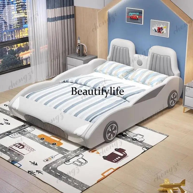 Z138 Guardrail Minimalist Kids Beds Safety Luxury Cheap Design Single Kids Beds Custom Modern Lettino Per Bambini