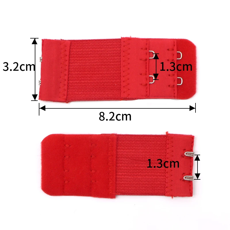 4PCS Bra Extenders Strap Buckle Extension 2 Rows 2 Hooks Buckle Elastic Bra Hook Extender For Bra Underwear Belt Adding