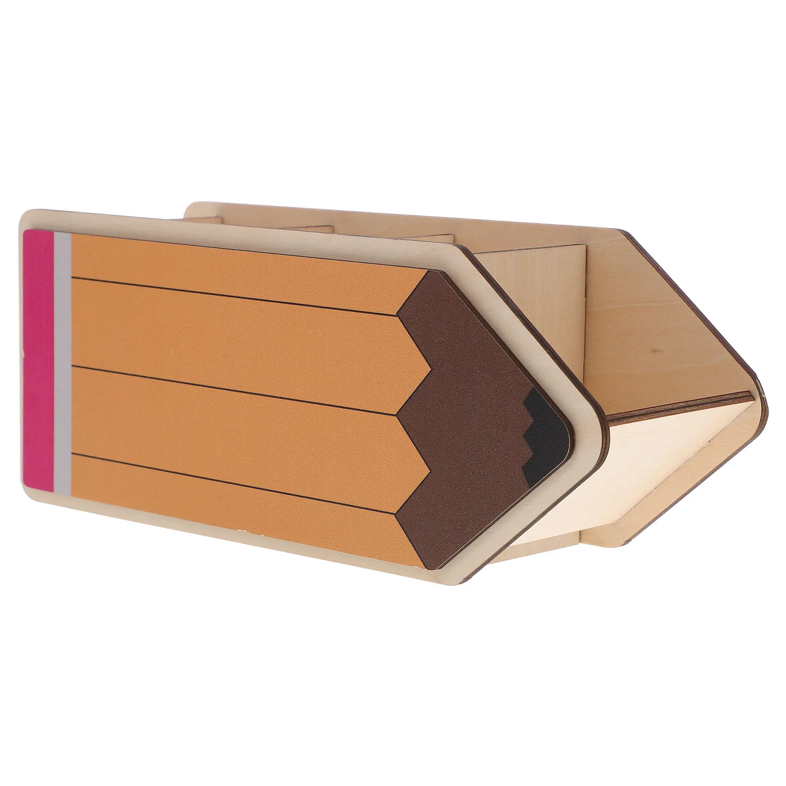 Office Desk Pen Storage Box Makeup Brush Holder Rotating Bookmark Table Cup Yellow Cute for Organizers and Accessories Child