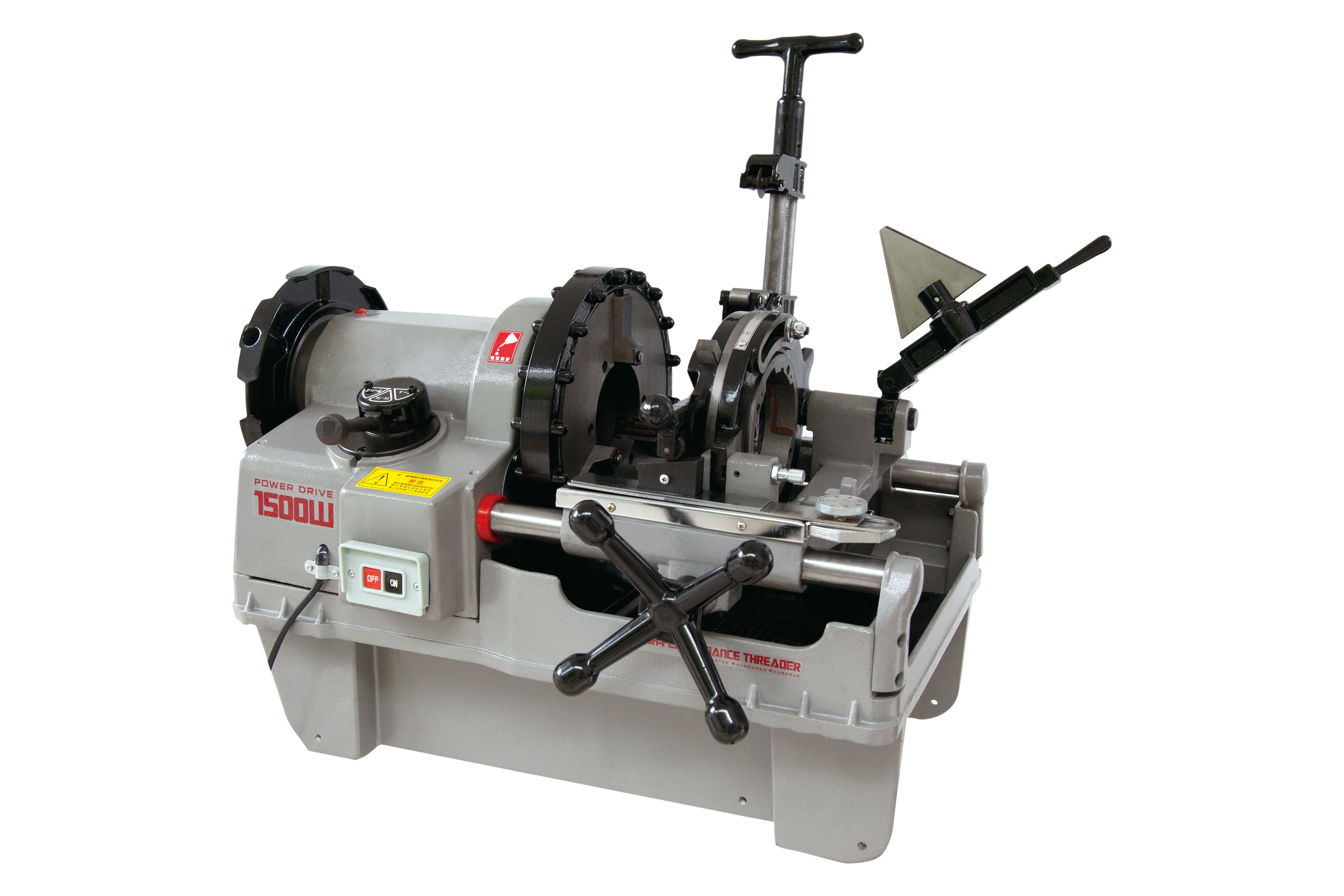 

2025 1500W 1/2"-4" Heavy Duty Power Pipe Threading Machine BSPT NPT Plumbing Tools Rex Dies Electric Pipe Threader