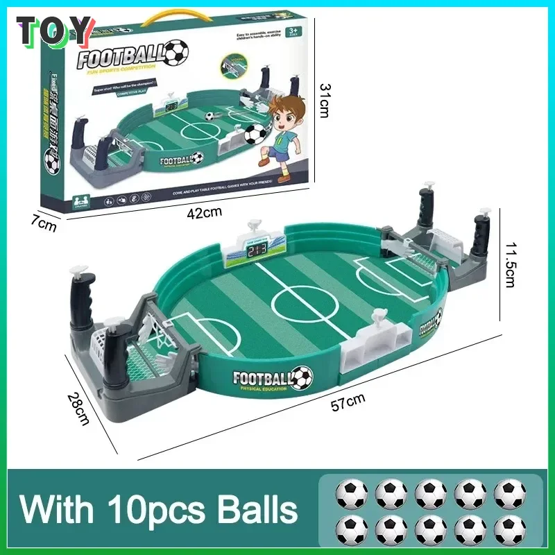 Voetbaltafel voor familiefeest Voetbalbordspel Dubbele duelinteractie Intellectuele competitieve mini-voetbalspel Tafelspeelgoed