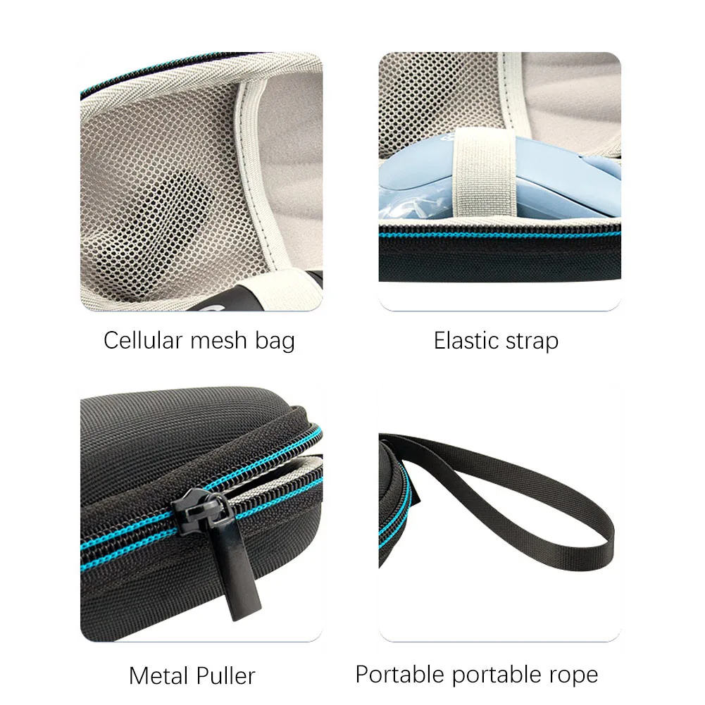 أكياس حمل محمولة بسحاب مزدوج حقيبة تخزين مقاومة للماء مع حبل يدوي مقاوم للخدش لـ Logitech M221/M220/M185/M170