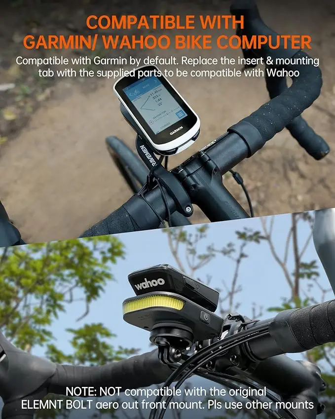 Farol diurno para bicicleta RAVEMEN FR300 160 compatível com Garmin XOSS IGPSPORT GPS Light para segurança da bicicleta com visibilidade lateral