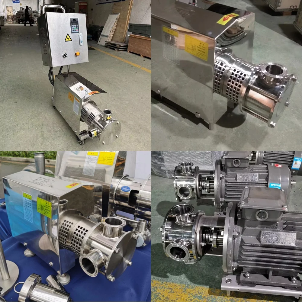 

1.5KW Positive Displacement Pump for Honey Stainless Steel SIP Sanitary Flexible Impeller Rotor Pump for Food Grade Liquid