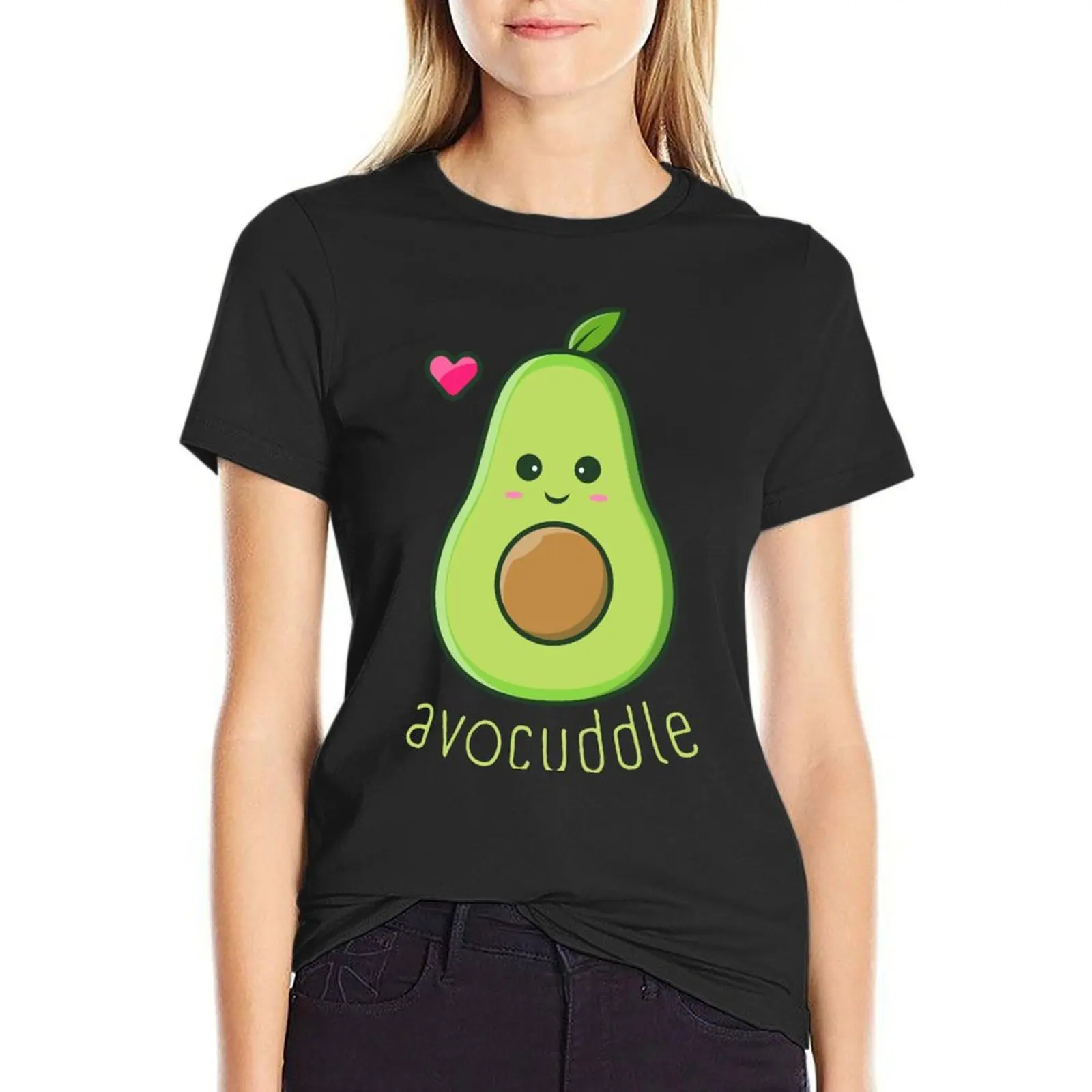 

Avocuddle / Cute Avocado Love T-Shirt sports fans aesthetic clothes vintage clothes graphic t-shirts for Women
