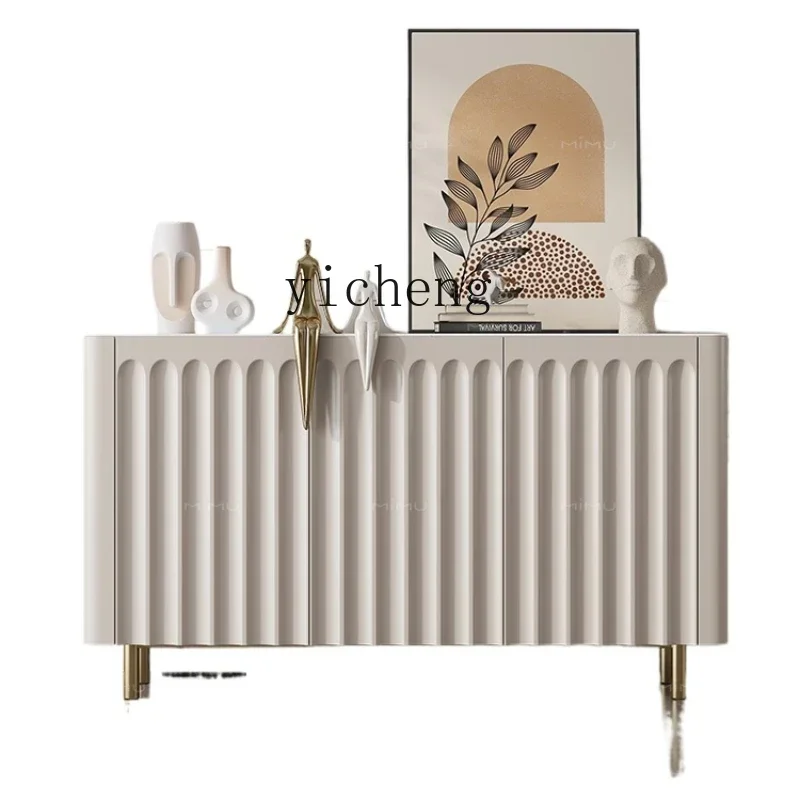 

light luxury home living room rock slab entrance partition cabinet modern simple door solid wood shoe cabinet home door