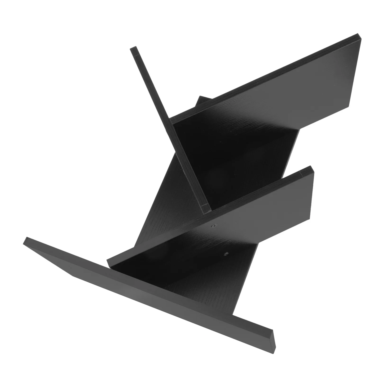 

Desktop Bookshelf Storage Rack For Books Magazines Wood Modern Tabletop Organizer Standing File Holder Shelf