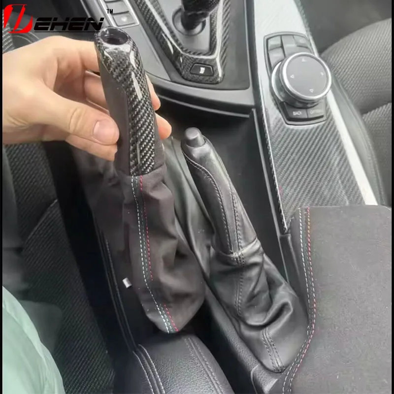 Suitable for BMW F30 F31 F32 F33F36 F80 F81 F82 F83 F84 LHD Alcantara carbon fiber handbrake