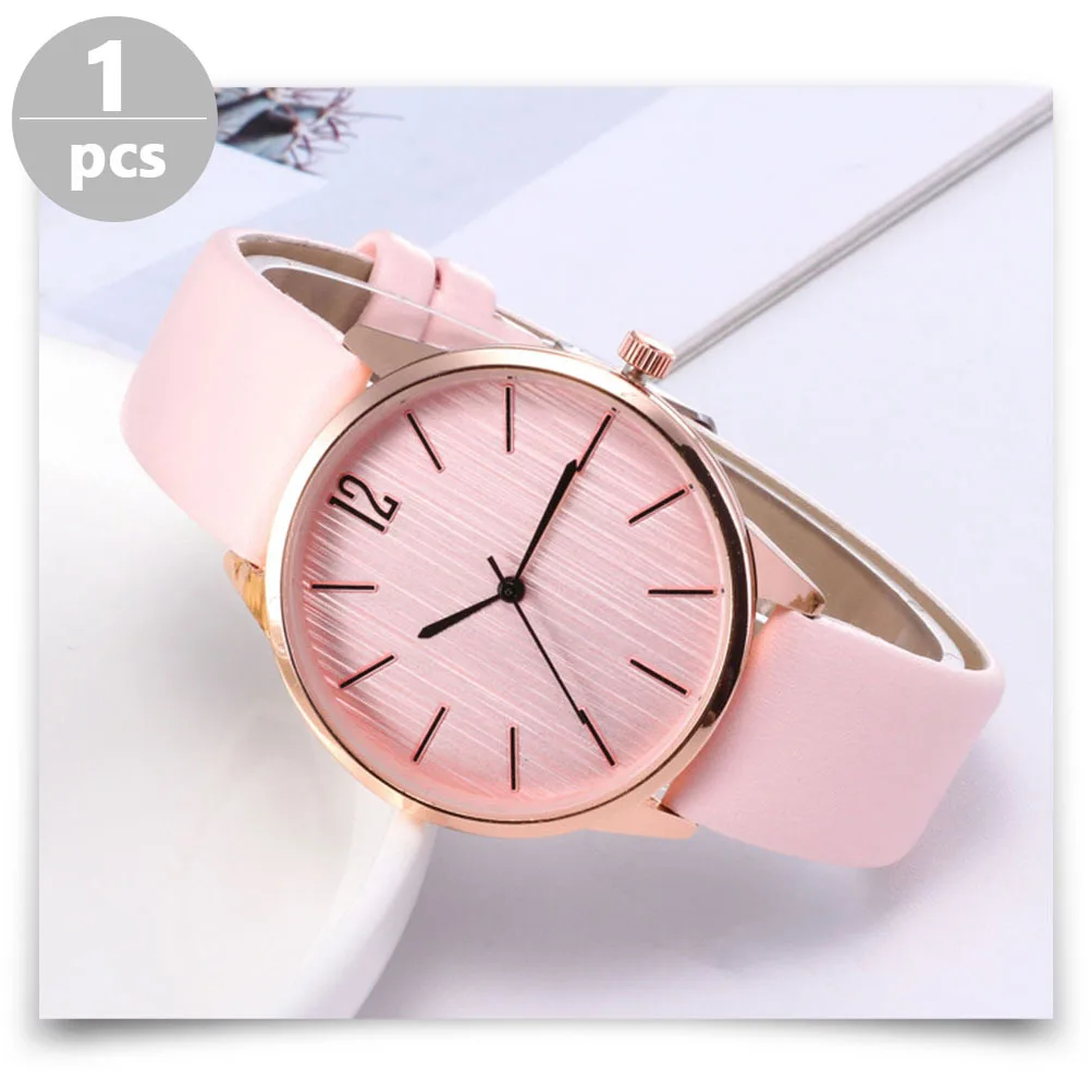 

Women Fashion Watch Quartz Powered Precise Movement PU Strap Lightweight Comfortable Ideal Gift for Holiday Birthday